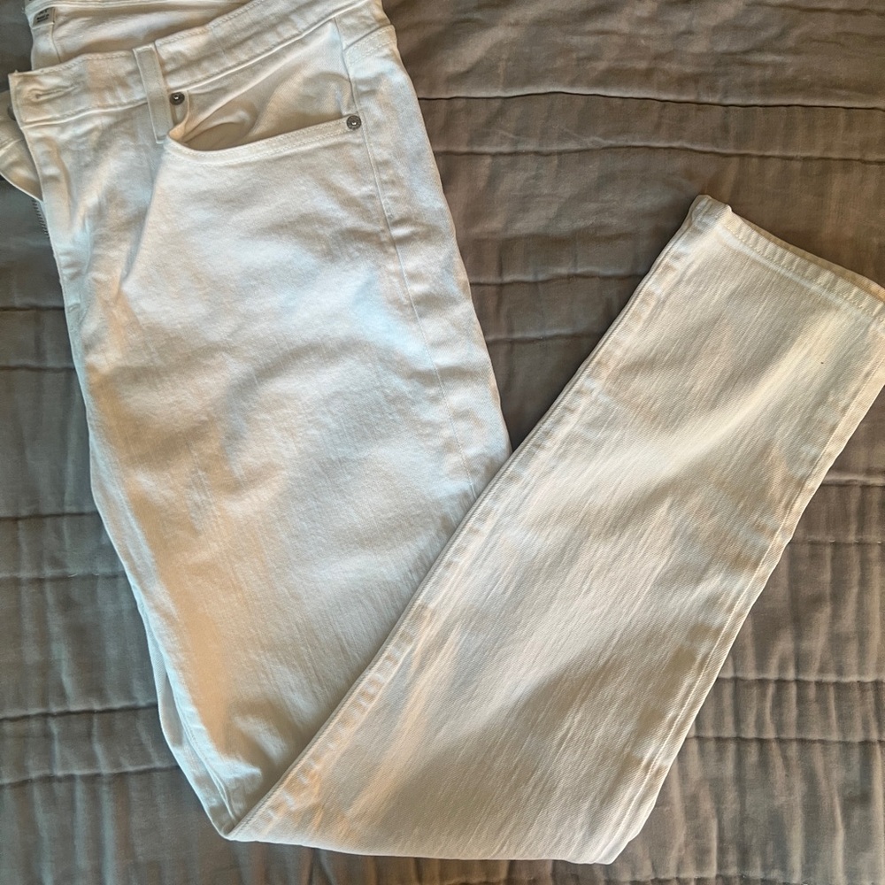 J.Crew Slim Broken-In Boyfriend White Jeans 31 Tall (31T)